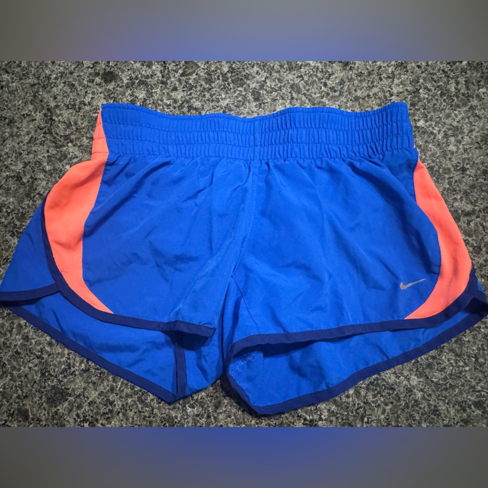 Nike Dri-FIT Royal Blue and Coral Shorts